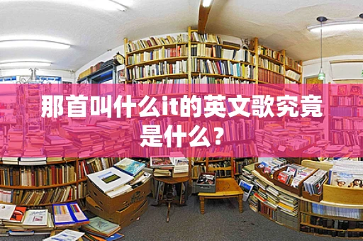 那首叫什么it的英文歌究竟是什么？