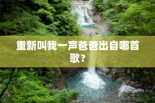 重新叫我一声爸爸出自哪首歌？