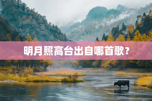 明月照高台出自哪首歌？
