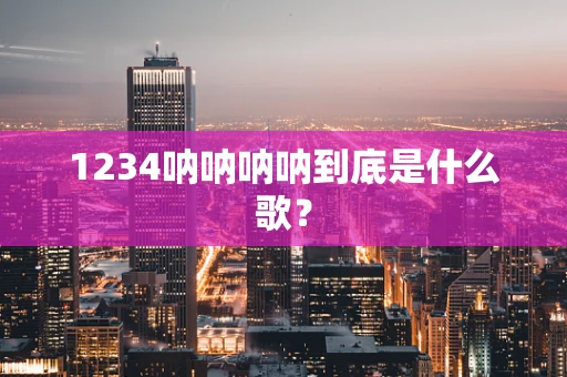 1234呐呐呐呐到底是什么歌？