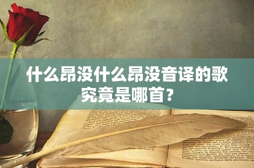 什么昂没什么昂没音译的歌究竟是哪首？