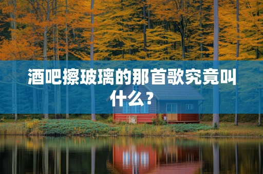 酒吧擦玻璃的那首歌究竟叫什么？