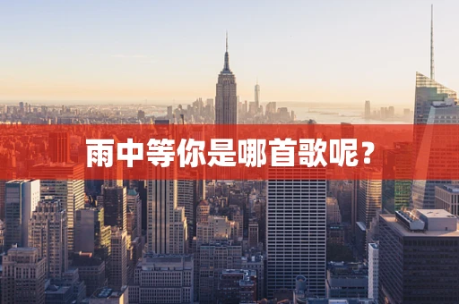 雨中等你是哪首歌呢？