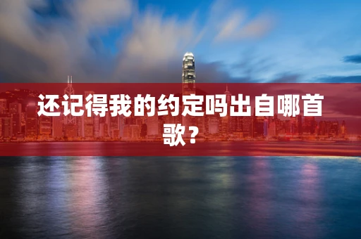 还记得我的约定吗出自哪首歌？