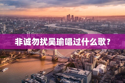 非诚勿扰吴瑜唱过什么歌？