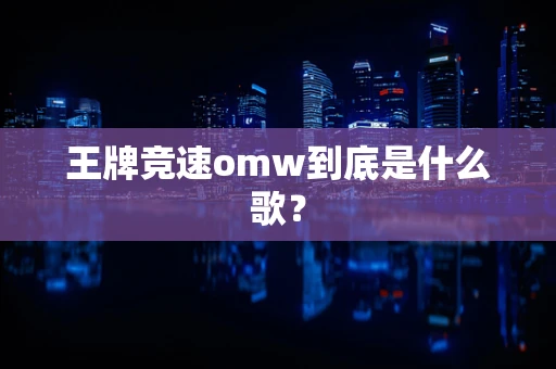 王牌竞速omw到底是什么歌？