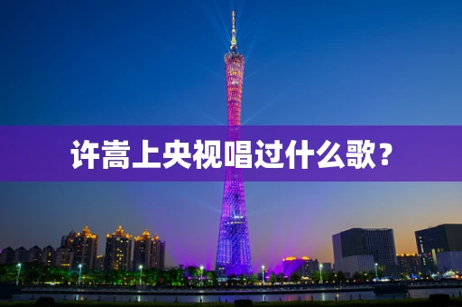 许嵩上央视唱过什么歌？