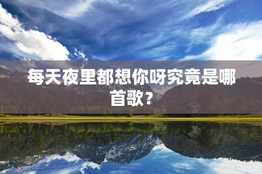 每天夜里都想你呀究竟是哪首歌？