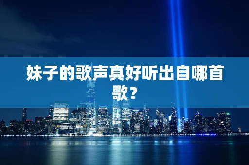 妹子的歌声真好听出自哪首歌？