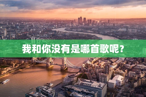 我和你没有是哪首歌呢？