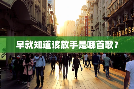 早就知道该放手是哪首歌？