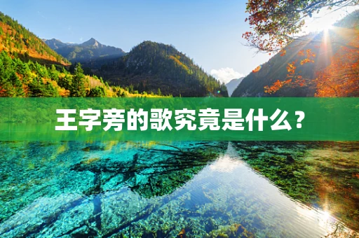 王字旁的歌究竟是什么？