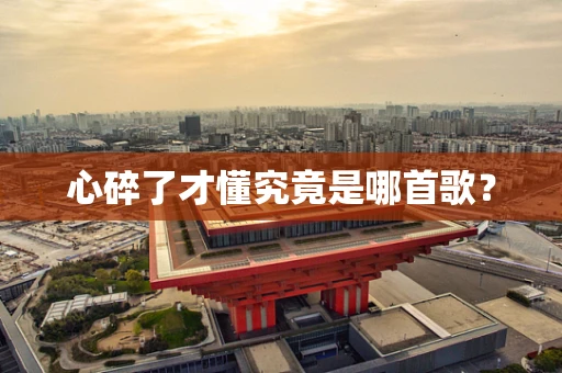 心碎了才懂究竟是哪首歌？