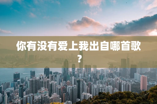 你有没有爱上我出自哪首歌？