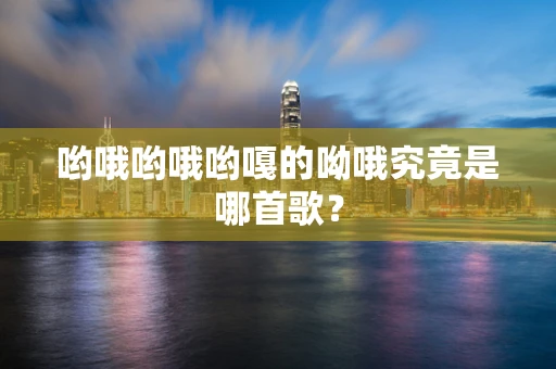 哟哦哟哦哟嘎的呦哦究竟是哪首歌？