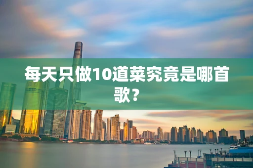 每天只做10道菜究竟是哪首歌？