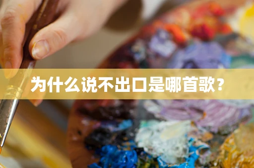 为什么说不出口是哪首歌？