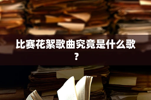 比赛花絮歌曲究竟是什么歌？