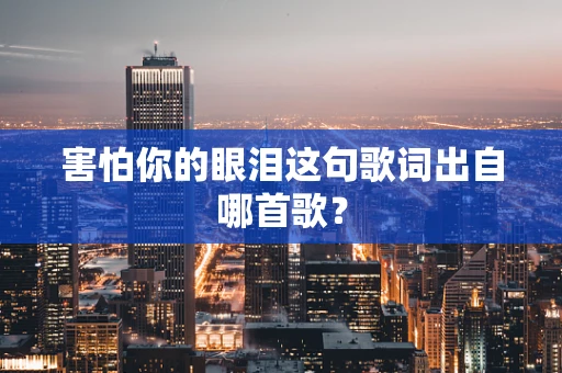 害怕你的眼泪这句歌词出自哪首歌？