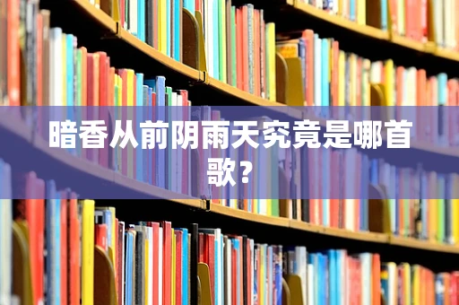 暗香从前阴雨天究竟是哪首歌？