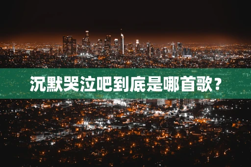 沉默哭泣吧到底是哪首歌？