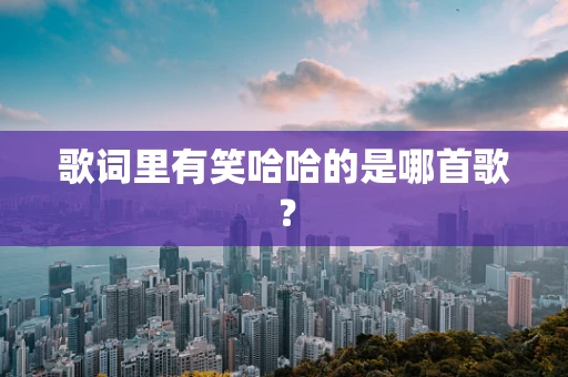 歌词里有笑哈哈的是哪首歌？