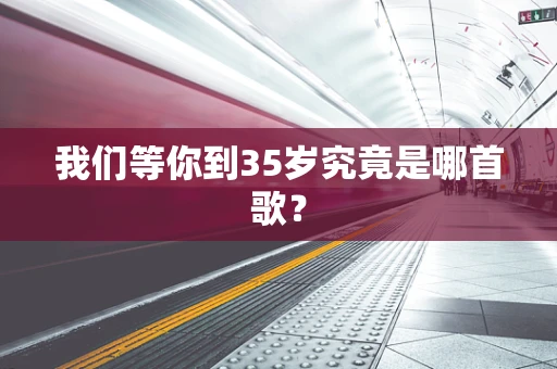 我们等你到35岁究竟是哪首歌？