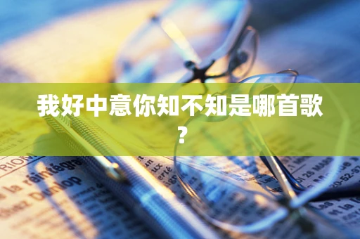 我好中意你知不知是哪首歌？