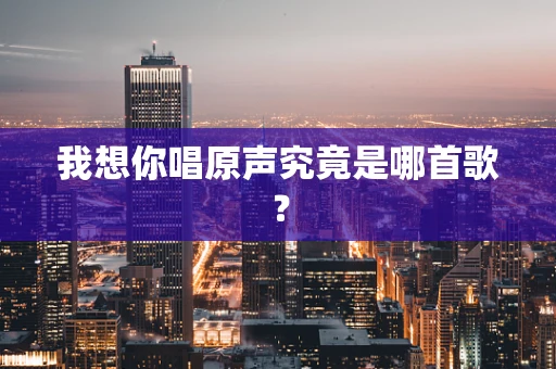 我想你唱原声究竟是哪首歌？