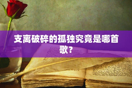 支离破碎的孤独究竟是哪首歌？