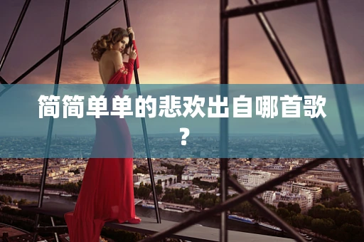简简单单的悲欢出自哪首歌？