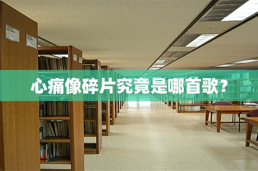 心痛像碎片究竟是哪首歌？