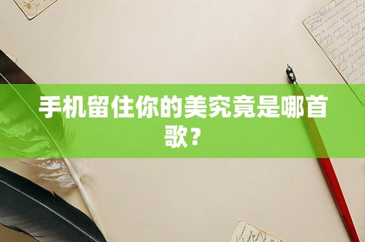 手机留住你的美究竟是哪首歌？