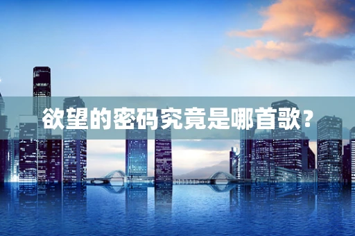 欲望的密码究竟是哪首歌？