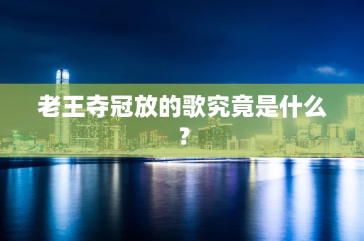 老王夺冠放的歌究竟是什么？