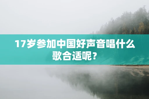 17岁参加中国好声音唱什么歌合适呢？