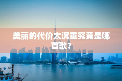 美丽的代价太沉重究竟是哪首歌？