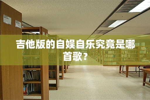 吉他版的自娱自乐究竟是哪首歌？