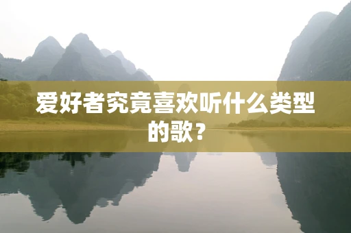 爱好者究竟喜欢听什么类型的歌？