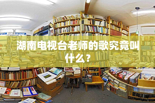 湖南电视台老师的歌究竟叫什么？