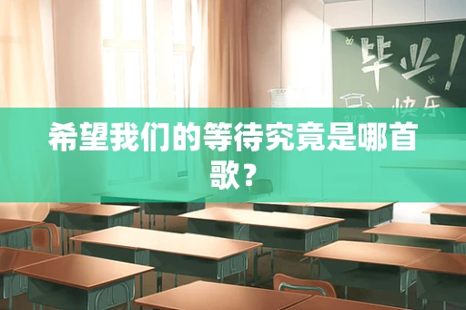 希望我们的等待究竟是哪首歌？