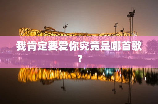 我肯定要爱你究竟是哪首歌？