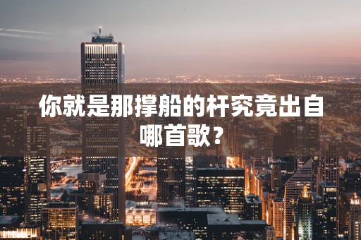 你就是那撑船的杆究竟出自哪首歌？