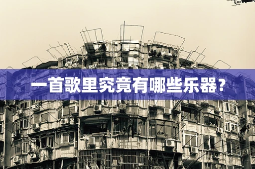 一首歌里究竟有哪些乐器？