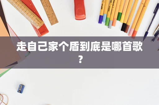 走自己家个盾到底是哪首歌？