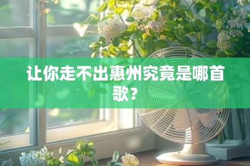 让你走不出惠州究竟是哪首歌？