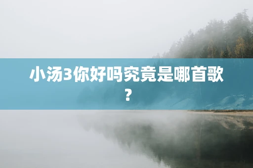小汤3你好吗究竟是哪首歌？
