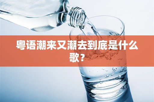 粤语潮来又潮去到底是什么歌？