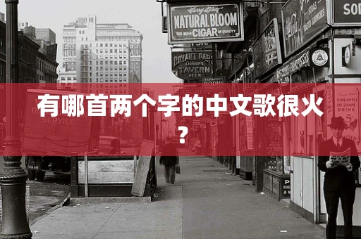 有哪首两个字的中文歌很火？