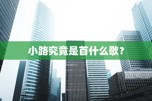 小路究竟是首什么歌？